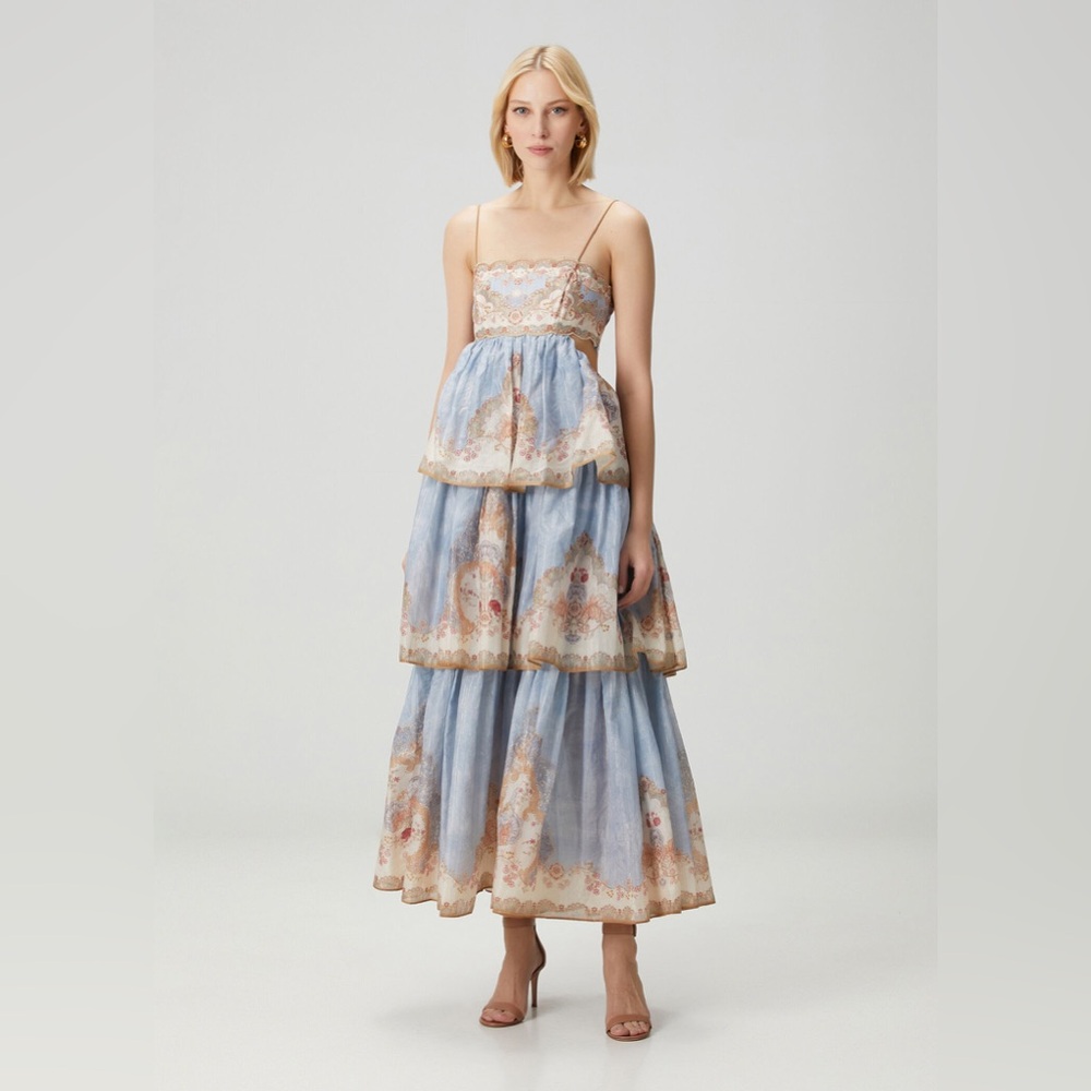 Zimmermann Daylight tiered floral-print maxi dress
